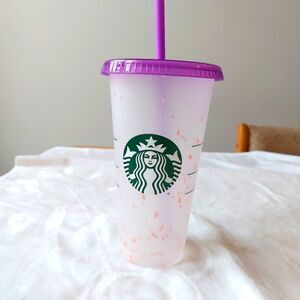 STARBUCKS color changing cold cup EUC